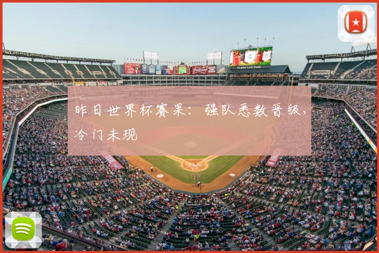 昨日世界杯赛果:强队悉数晋级,冷门未现